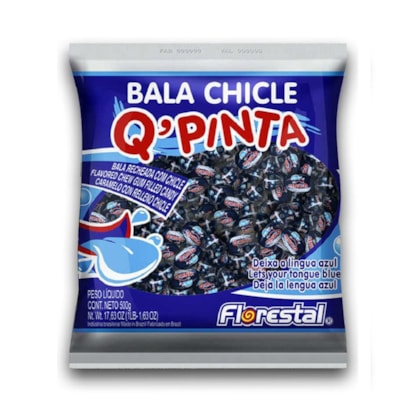 BALA CHICLE FLORESTAL Q.PINTA 500GR *CP03