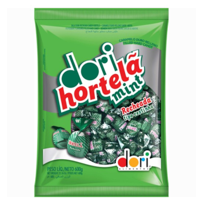 Bala de Hortelã Recheada 600gr - DORI