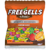 Bala Freegells Recheada Chocolate Sortida 475gr - RICLAN