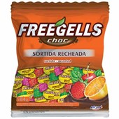 Bala Freegells Recheada Chocolate Sortida 584gr - RICLAN