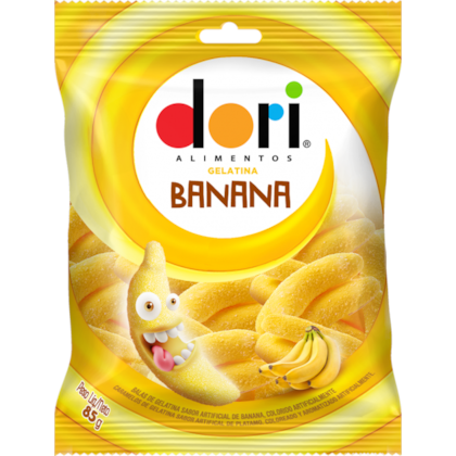 BALA GELATINA BANANA 60GR DORI *CP01