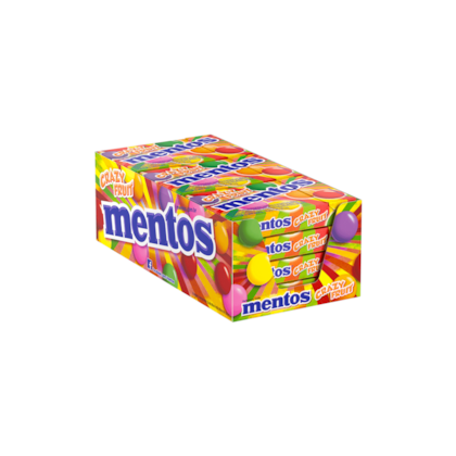 BALA MAST MENTOS CRAZY FRUIT C/12 SLIM BOX *CP02