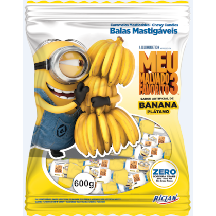 BALA RICLAN MINIONS MAST.BANANA 600GR