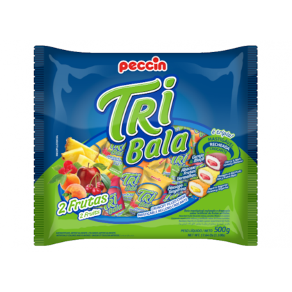 BALA TRIBALA FRUTAS SORT 500GR *CP01