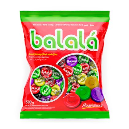 BALALA SORTIDA DURA TRANSPARENTE 500GR *CP03