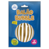 BALAO BUBBLE 45CM TRANSP.C/LISTR DOUR MUNDO BIZARRO *CP02