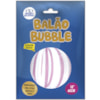 BALAO BUBBLE 45CM TRANSP.C/LISTR RS OURO MUNDO BIZARRO *CP02