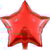 BALAO MET.ESTRELA VERM 45CM MEGA ARTES