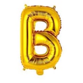 BALAO MET.LETRAS B 40CM OURO MSW *CP02