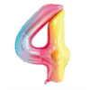 BALAO MET.NUM.4 ARCO IRIS 40CM MEGA ARTES *CP02