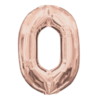 BALAO MET.NUMEROS N.0 100CM ROSA OURO M.B *CP02