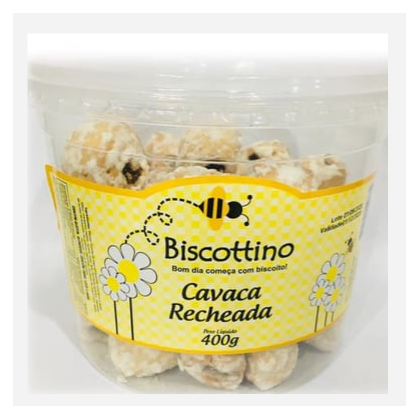 BISC.BISCOTTINO 400GR CAVACA RECHEADA