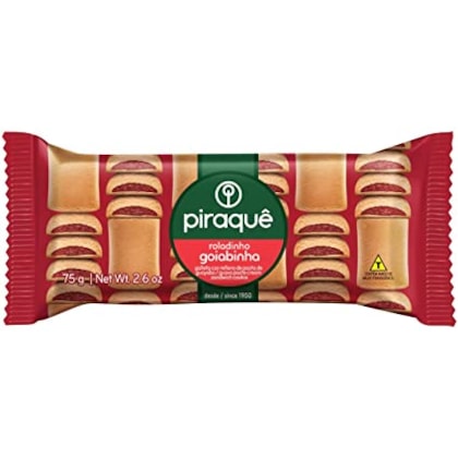 BISC PIRAQUE ROLADINHO GOIABA 75GR *CP02