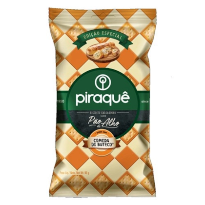 BISC PIRAQUE SALG.PAO DE ALHO 90GR