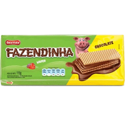 BISC WAFER FAZENDINHA CHOC 95GR