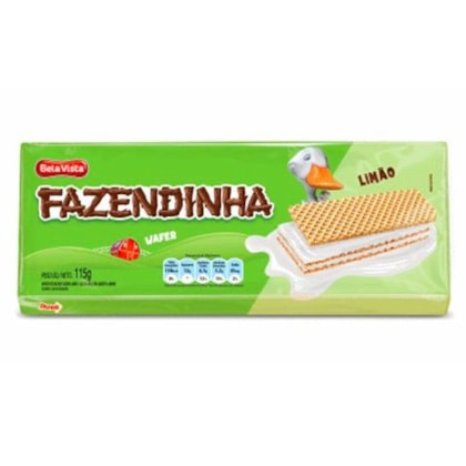 BISC WAFER FAZENDINHA LIMAO 95GR