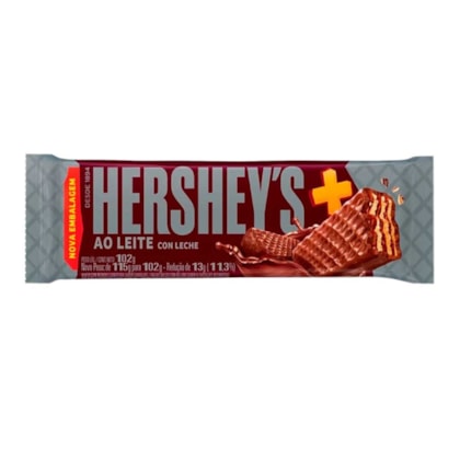 BISC WAFER HERSHEYS MAIS AO LEITE 102GR*TIPO BIS