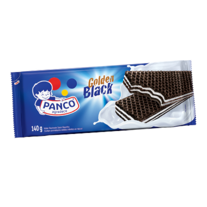 BISC WAFER PANCO GOLDEN BLACK BAUN 140GR *CP01