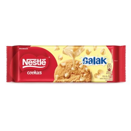 Biscoito Cookies Nestlé Galak Pacote 60g