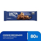 Biscoito Cookies Recheado Gotas de Chocolate 80g - Lacta