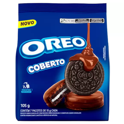 Biscoito Recheado Baunilha e Chocolate Oreo - 105g