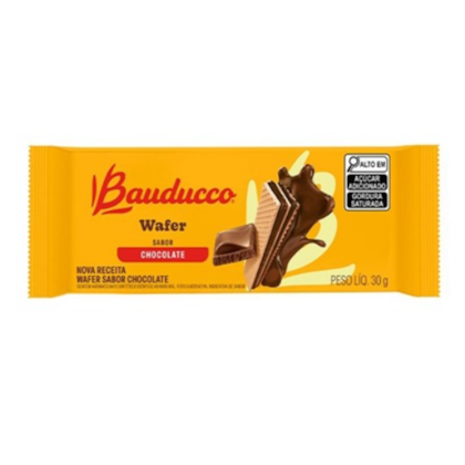 BISCOITO WAFER CHOCOLATE BAUDUCCO 30GR *CP02