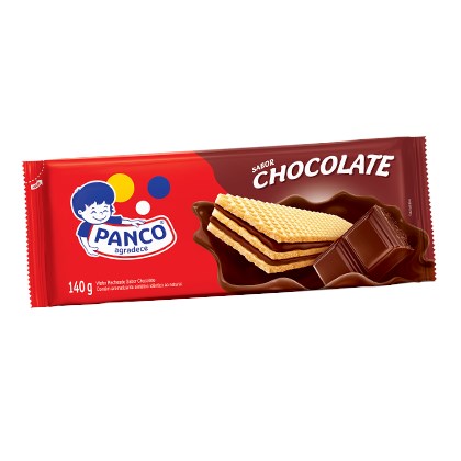 BISCOITO WAFER PANCO CHOCOLATE 140GR *CP01