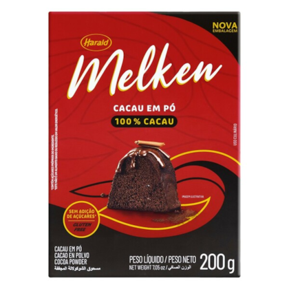 CACAU EM PO MELKEN 100% 200GR