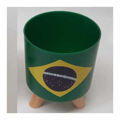 CACHEPOT RETRO COPA-1 15CM - BRASIL