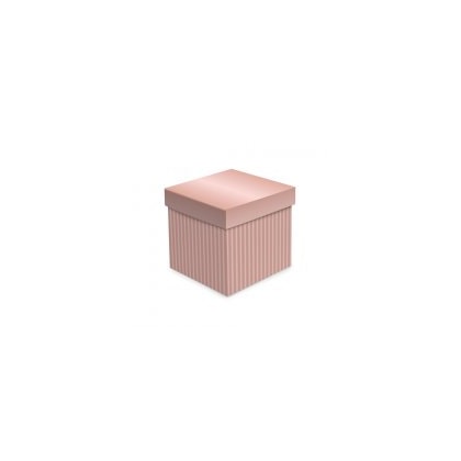 CAIXA CUBO C/RELEVO CROMUS ROSE GOLD M