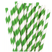 CANUDO DE PAPEL MSW C/25 VERDE *CP02