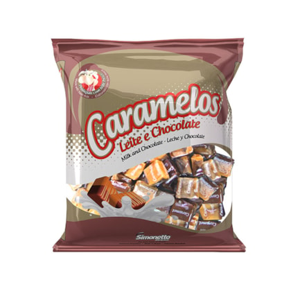 CARAMELO SIMONETTO LEITE C/CHOC 600GR *CP02