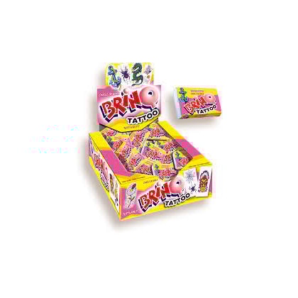 CHICLE BRINQ 350GR T.FRUTTI TATUAGEM
