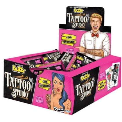 CHICLE BUZZY C/100 TATTOO STUDIO T.FRUTTI