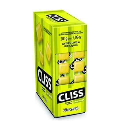 CHICLE CLISS MARACUJA C/12 *CP03