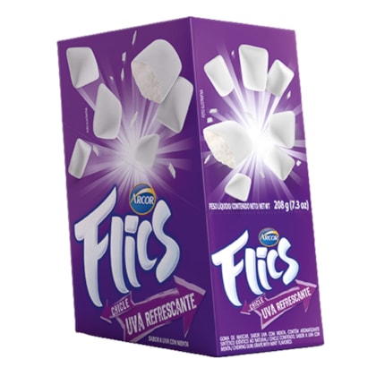 CHICLE FLICS UVA REFRES C/12 *CP01