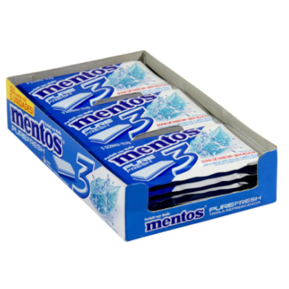 CHICLE MENTOS C/15 PURE FRESH MINT 3L*856994 *CP02