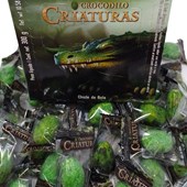 Chiclete Criaturas Crocodilo Sabor Uva Verde 300gr