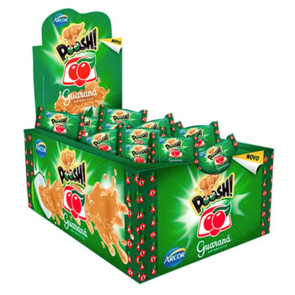 Chiclete Poosh Display Com 40 Unidades - Guaraná