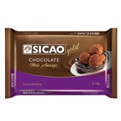 CHOCOLATE EM BARRA SICAO GOLD MEIO AMARGO 2,1KG 