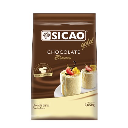 CHOCOLATE EM GOTAS SICAO GOLD BRANCO 2,05KG *CP01