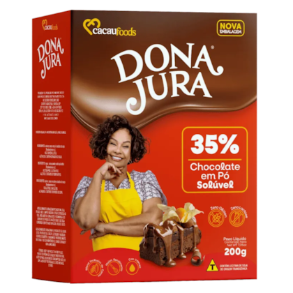 CHOCOLATE EM PO DONA JURA 35% 200GR *CP02