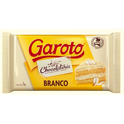 CHOCOLATE GAROTO BARRA CHOC BCO 1K