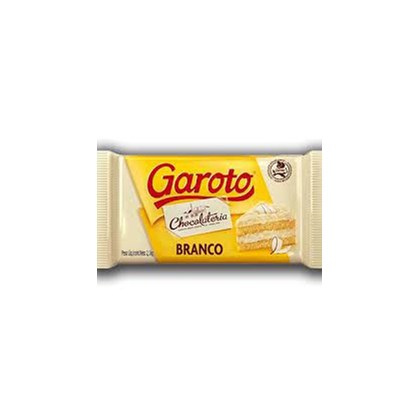 CHOCOLATE GAROTO BARRA CHOC BCO 2,1K *CP01