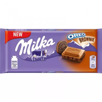 CHOCOLATE MILKA OREO BROWNIE 100GR