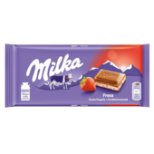 CHOCOLATE MILKA STRAWBERRY MOR 100GR *CP01