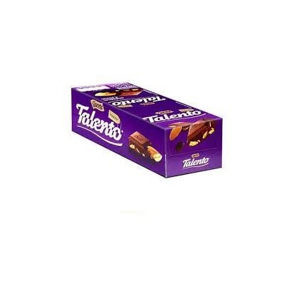 CHOCOLATE MINI TALENTO AMENDOAS E PASSAS C/15X25GR *CP02