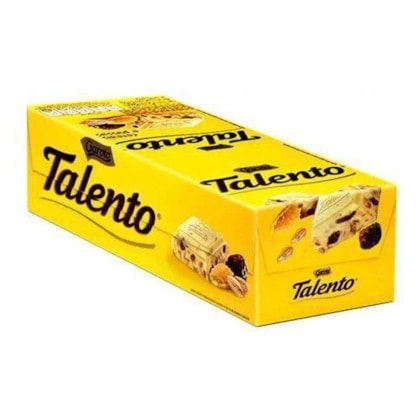 CHOCOLATE MINI TALENTO CHOC BCO CER E UVA C/15X25GR *CP02