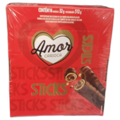 CHOCOLATE STICKS C/16X32G AMOR CARIOCA 512G