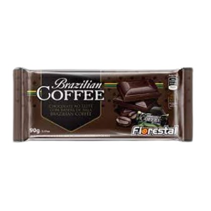 CHOCOLATE TAB.BRAZILIAN COFFEE AO LEITE 90GR FLORESTAL *CP03